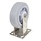 Vestil Thermoplastic Rubber Rigid Caster 6 In. Diameter x 2 In. Width 600 Lb. Capacity Gray CST-E-SS-6X2TPR-R - alternate 7